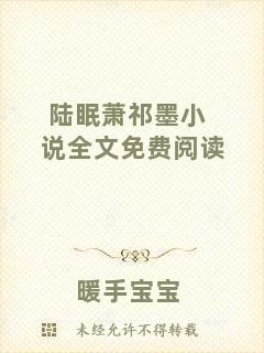 陸眠蕭祁墨小說全文免費(fèi)閱讀