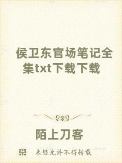 侯衛(wèi)東官場筆記全集txt下載下載