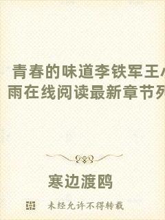 青春的味道李鐵軍王小雨在線閱讀最新章節(jié)列表