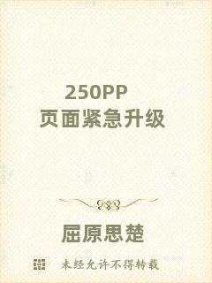250PP頁面緊急升級